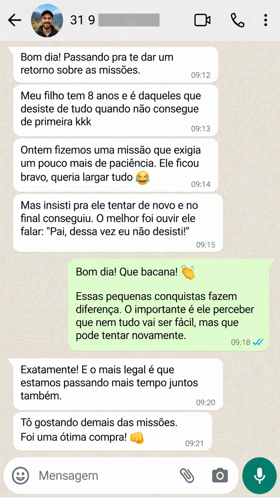 Conversa sobre experiências práticas em família — imagem 4