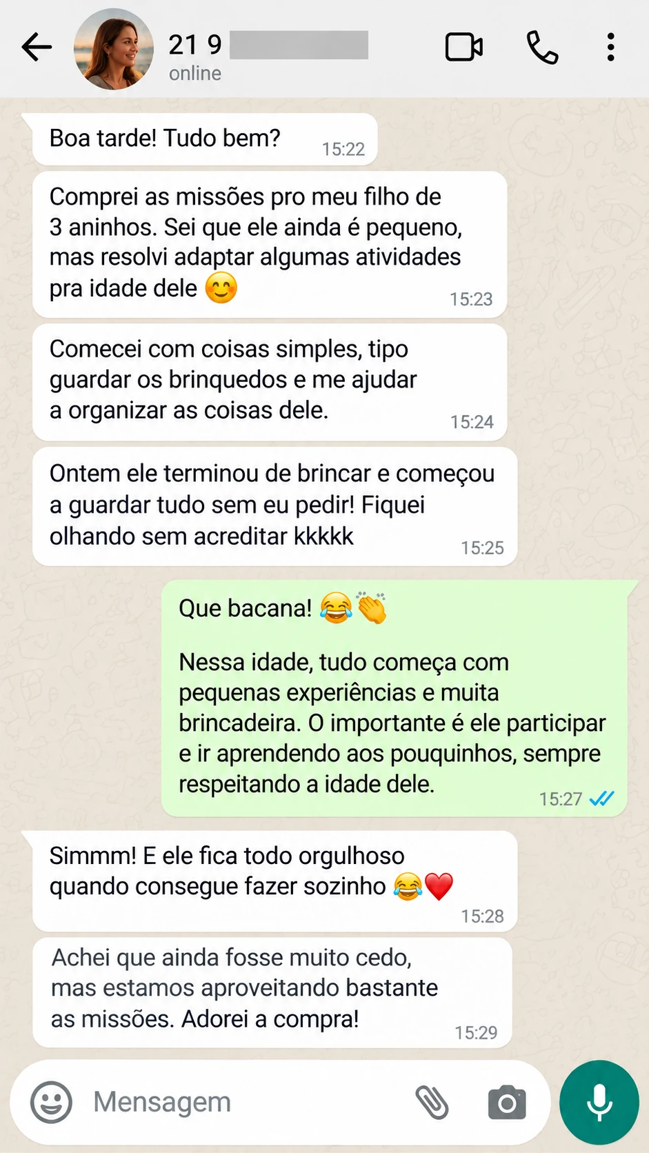 Conversa sobre experiências práticas em família — imagem 6